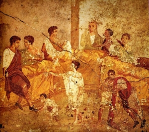 pittura murale rinvenuta a Pompei